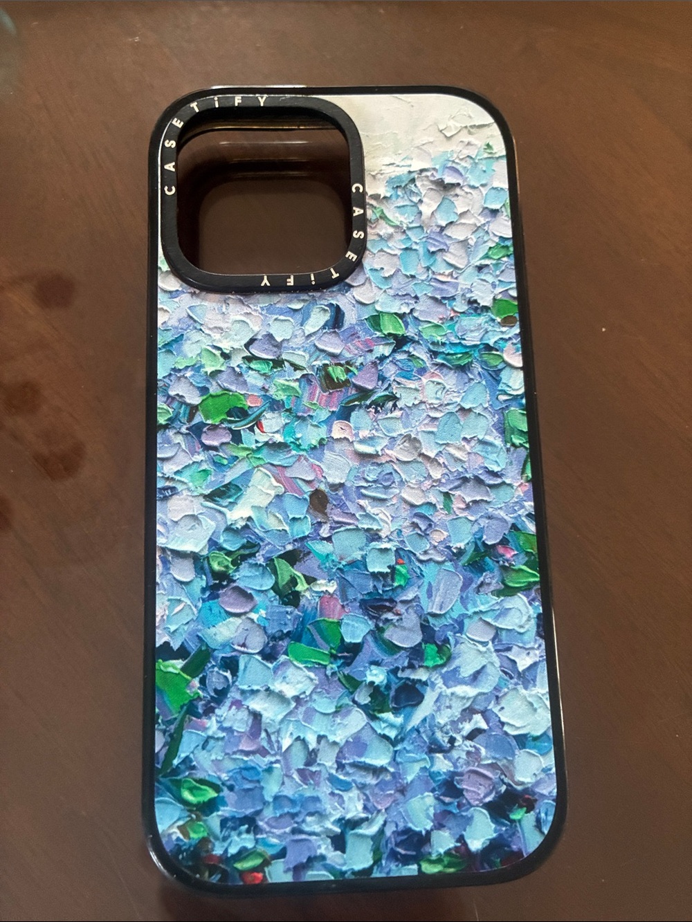 Casetify Blue, Green & Purple Textured Floral Phone Case